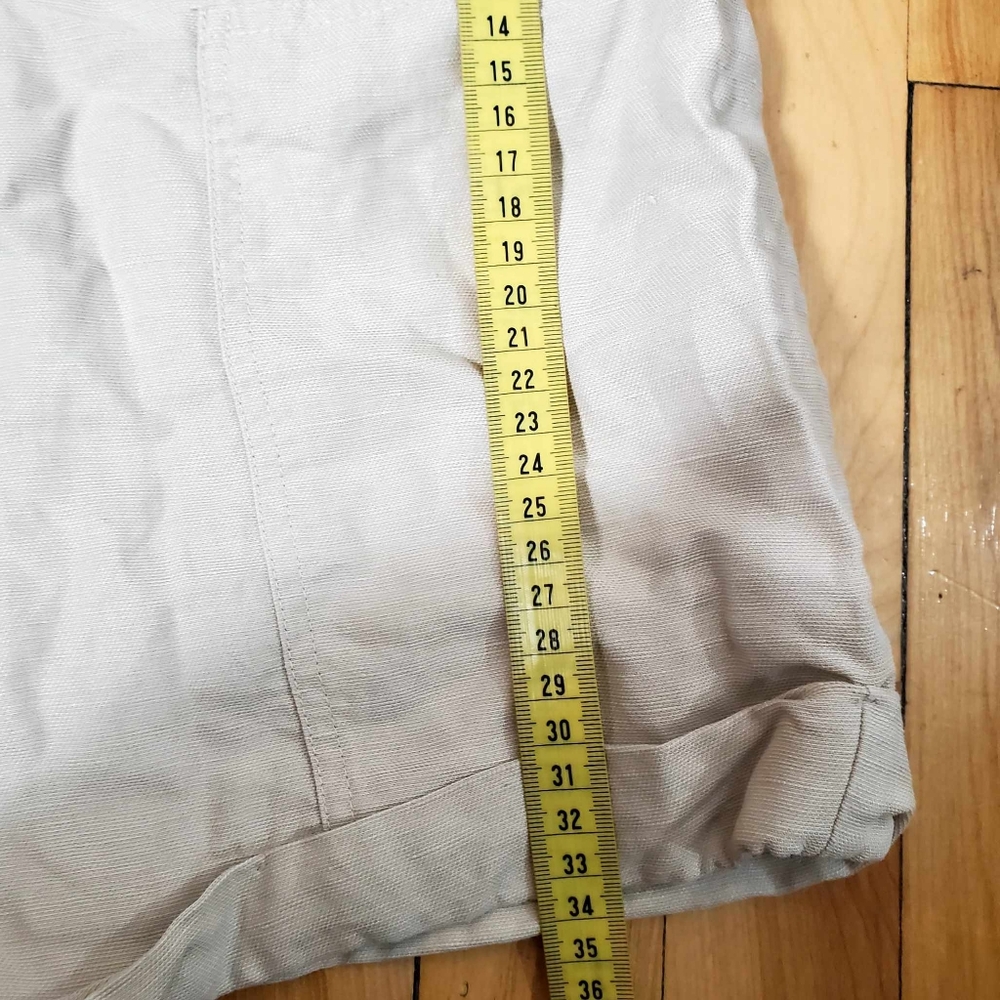 ARITZIA-WILFRED Free Allegra Short Cream Linen Blend Size M - Picture 13 of 14